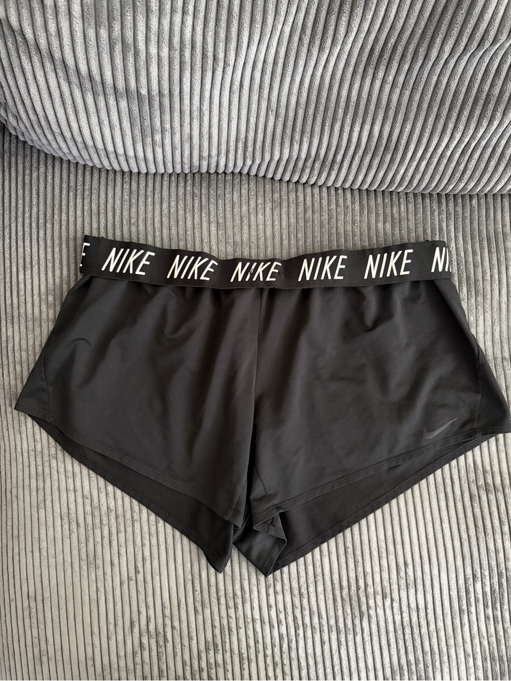Nike Women’s Black Athletic Shorts with Branded Waistband